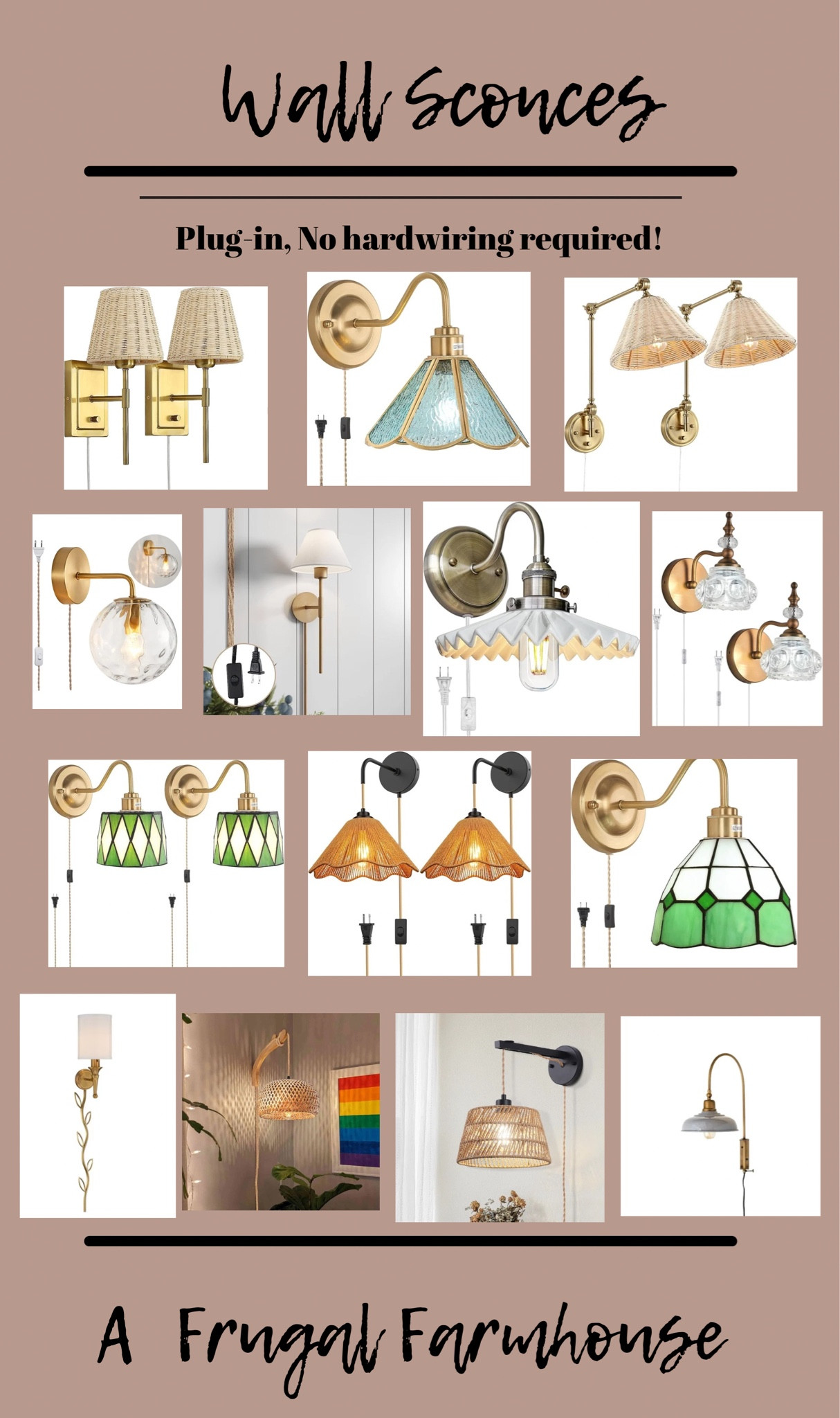 I love to use wall sconces by beds when there is not enough room for a bedside table.   These don’t even need to be hardwired.  Hang them and plug them in and you’re ready to go.   

#LTKHome