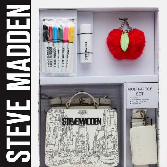 Steve Madden Evelyn Patch Box Gift Set- White/Multi | Poshmark