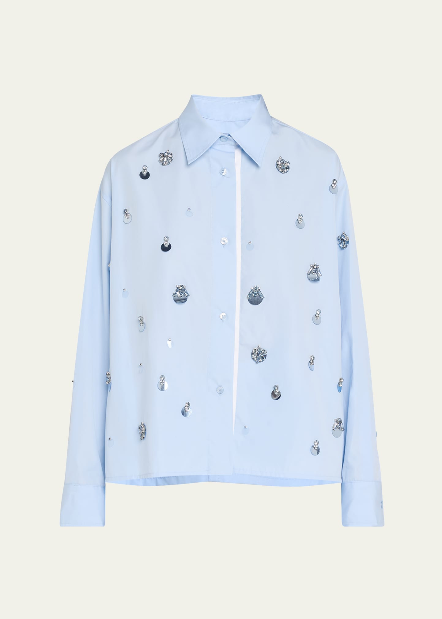Des Phemmes Embellished Classic Shirt | Bergdorf Goodman