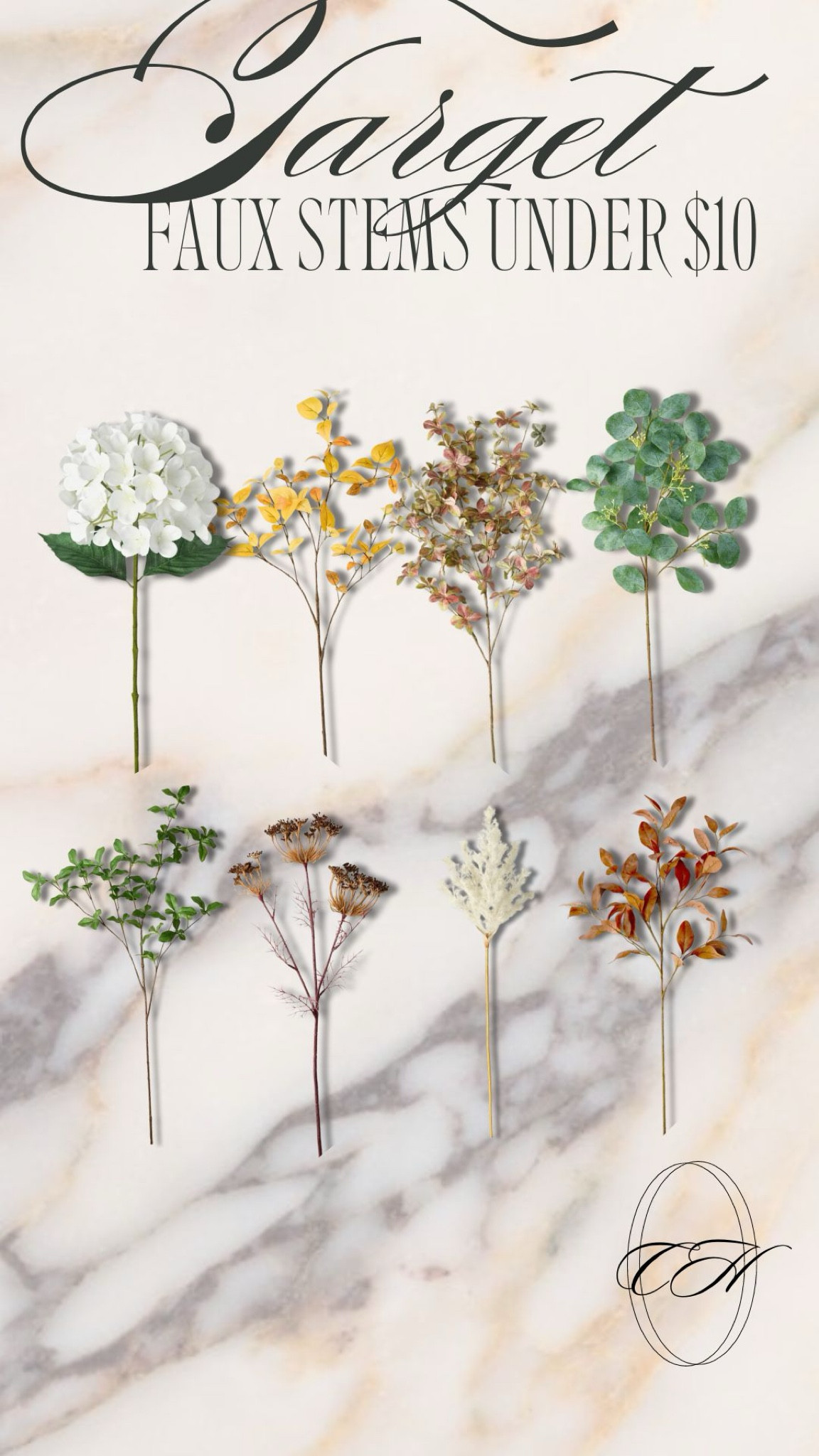 Faux stems under $10🌱✨ I was shoook when I saw these at Target! Easy to style for an end table or mantle!

home styling tips, home decor, faux stems, faux flowers, home finds, affordable faux stems, finds under $10, Caleigh Hardy

#LTKHome #LTKFindsUnder50 #LTKSeasonal