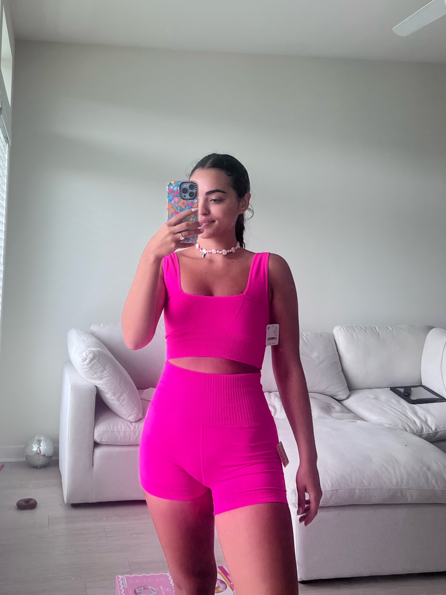 workout set, pink, set, summer, running shorts, biker shorts, spandex, sports bra, free people 

#LTKunder100 #LTKstyletip #LTKSeasonal