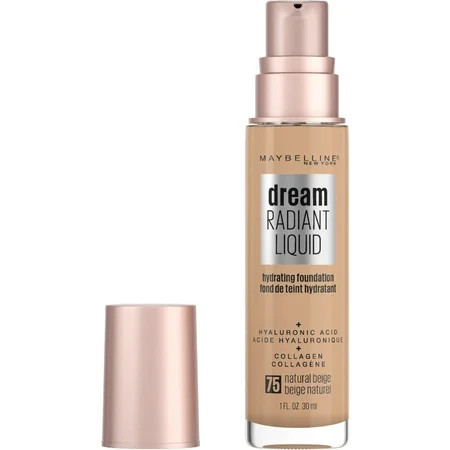 Maybelline Dream Radiant Liquid Foundation Makeup 75 Natural Beige 1 fl oz | Walmart (US)