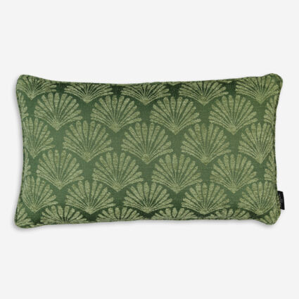Green Deco Palms Decorative Cushion 61x36cm | TK Maxx
