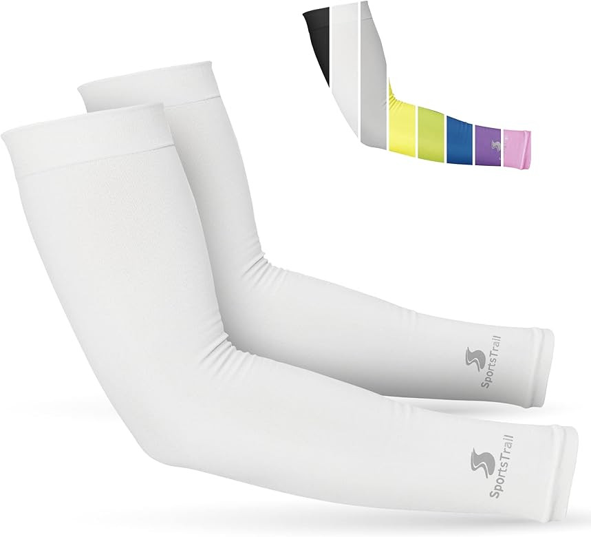SportsTrail Cooling Arm Sleeves for Men & Women – Breathable, Moisture-Wicking Arm Sleeves for ... | Amazon (US)