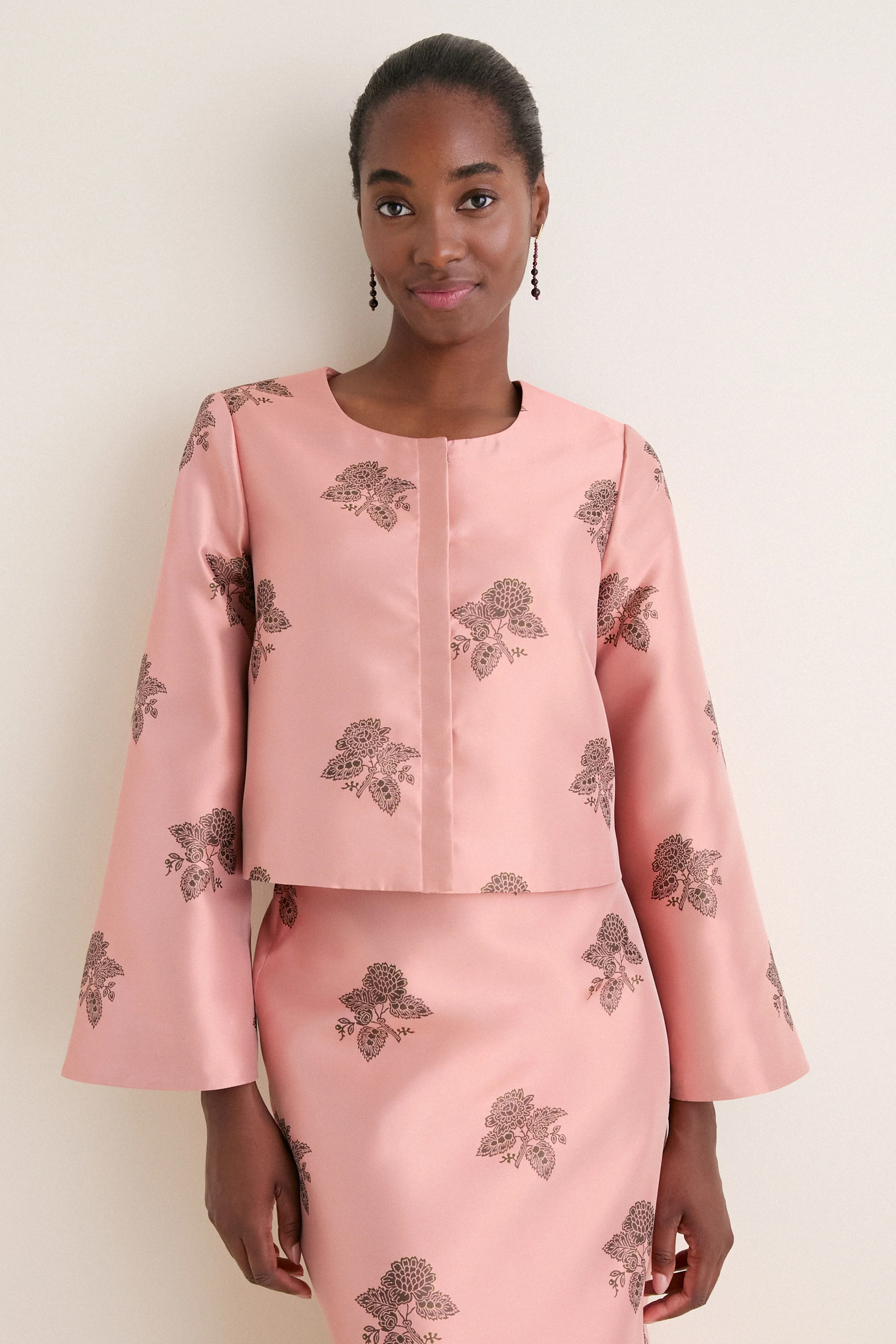 Apricot Jacquard Maxine Jacket | Tuckernuck (US)