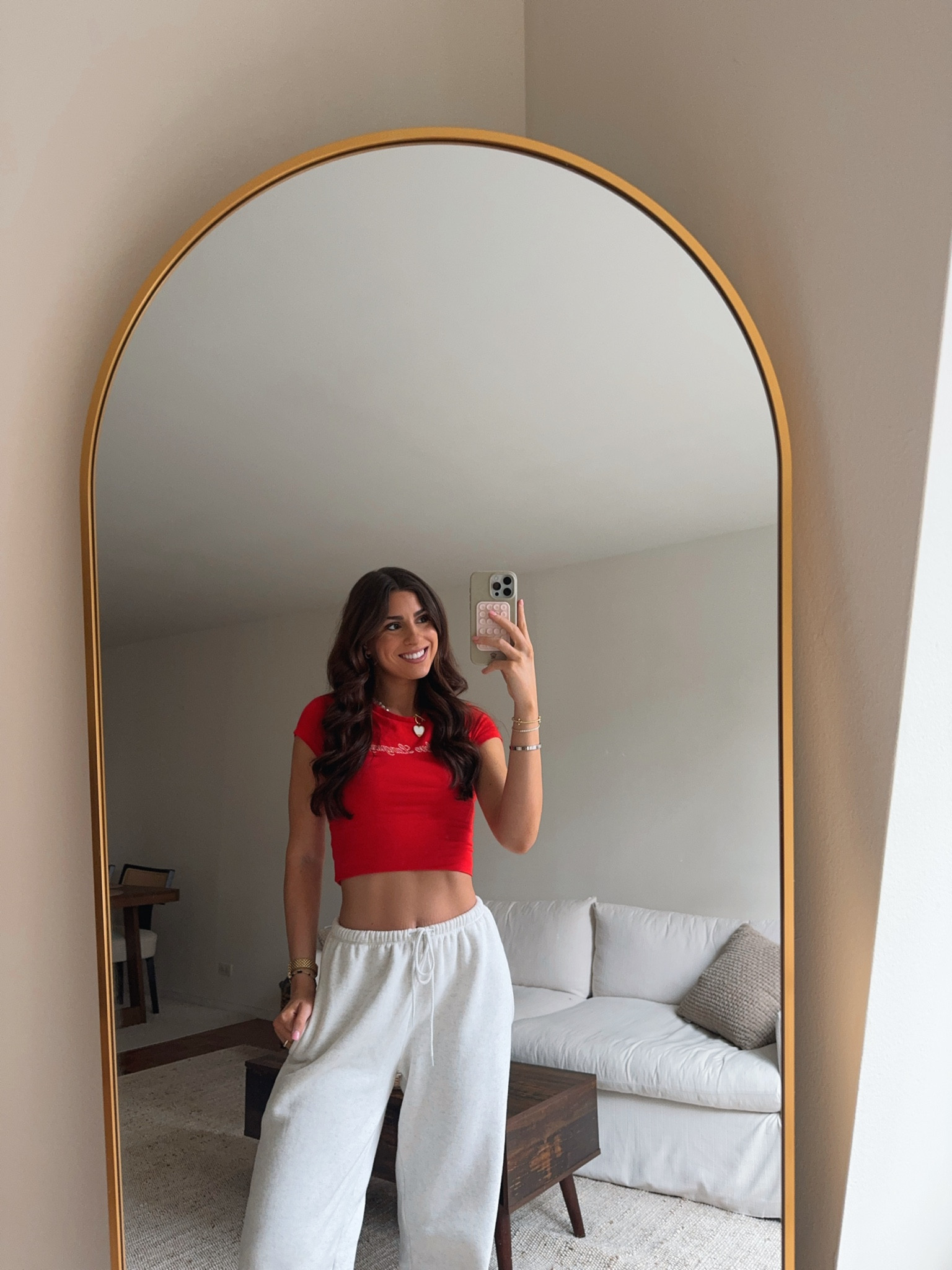 February is for lover girls 💌♥️ love this cute baby tee that has all the love languages on the back of it, so adorable. Also sweatpants are from Brandy Melville but can’t be linked 