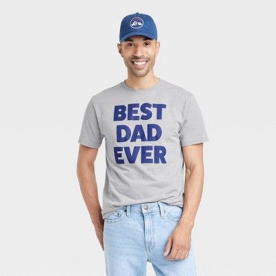 Men's IML Best Dad Ever Short Sleeve Graphic T-Shirt - Heathered Gray | Target
