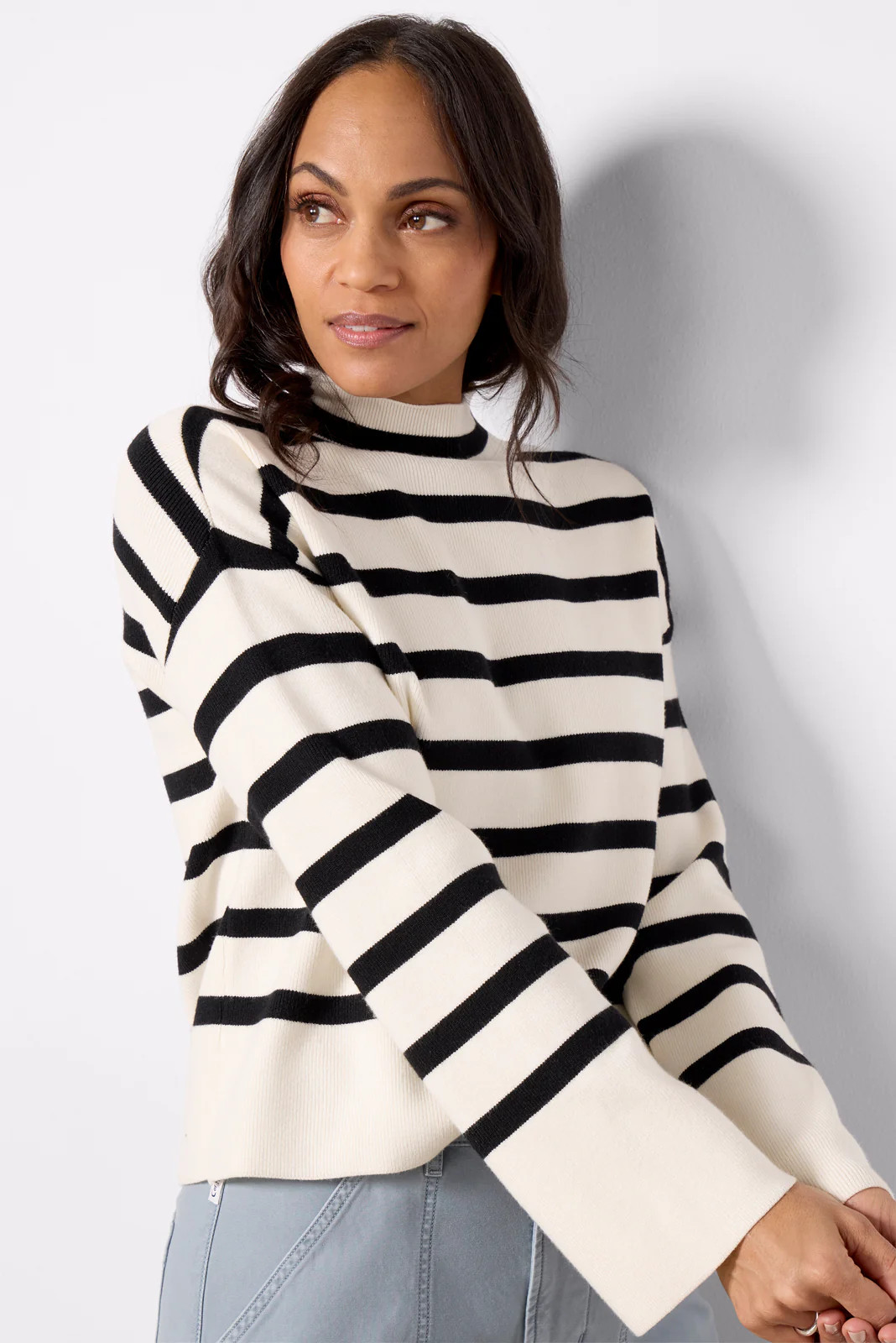 Bonnie Mock Neck Pullover | Evereve