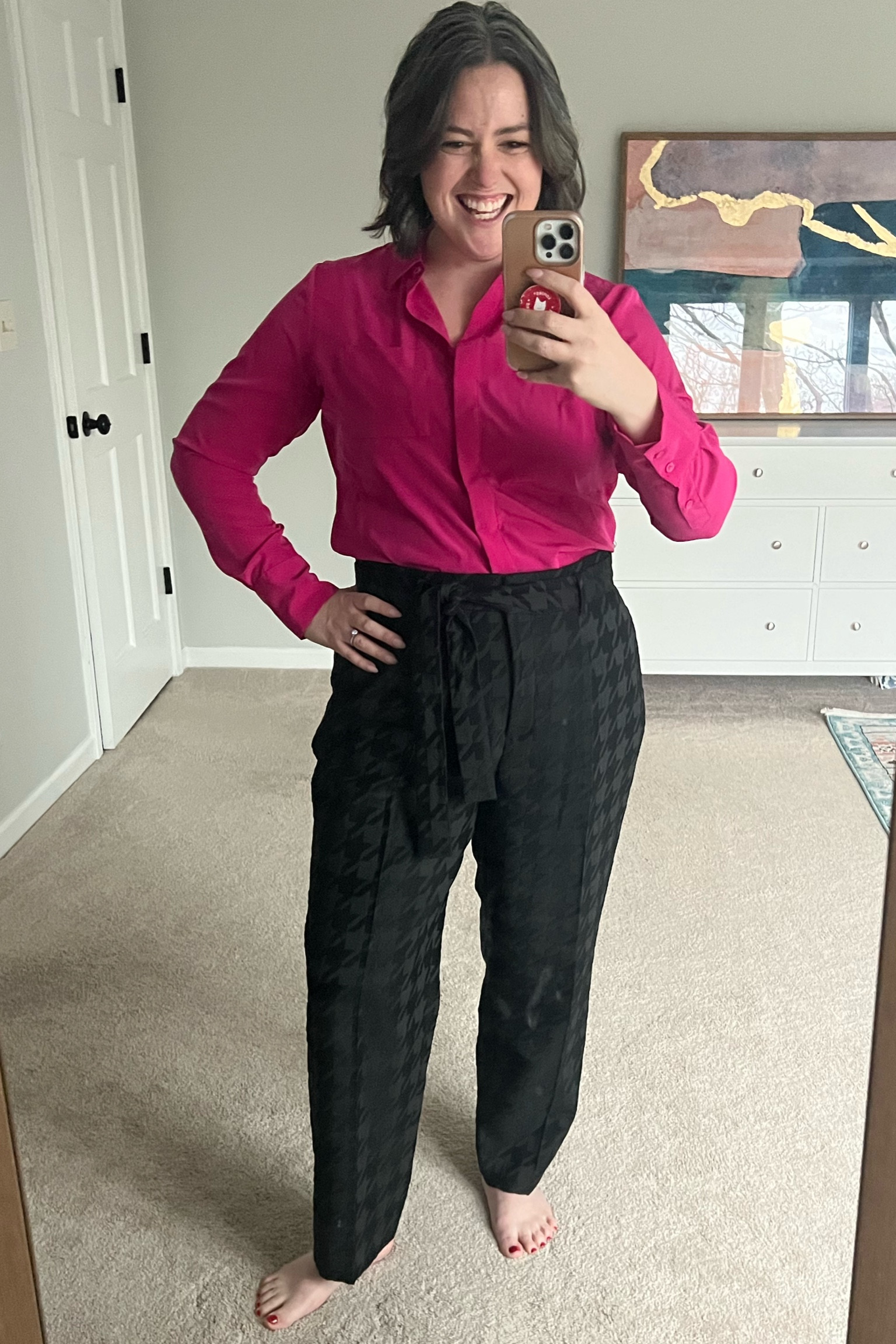 Easy dressy outfit, great work pants! Sized down for the top, and sized up in the pants!

#LTKmidsize #LTKfindsunder50 #LTKworkwear