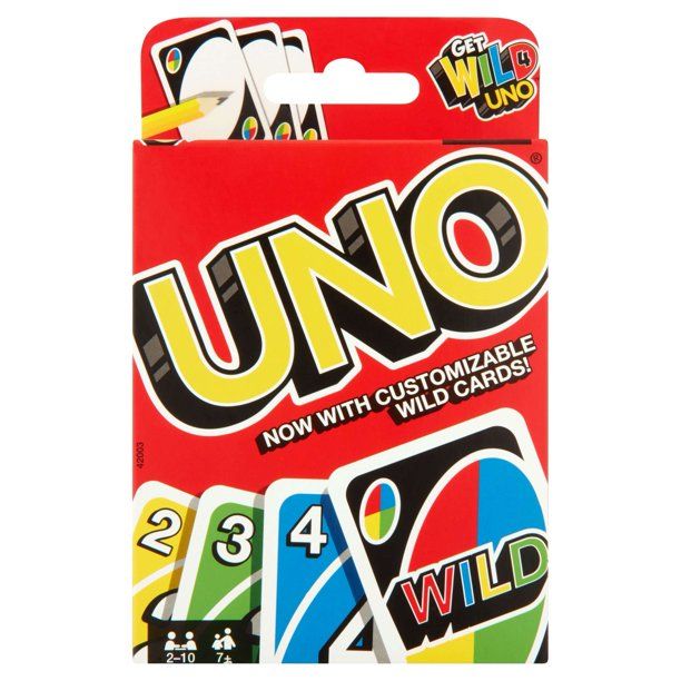 UNO Color & Number Matching Card Game for 2-10 Players Ages 7Y+ | Walmart (US)