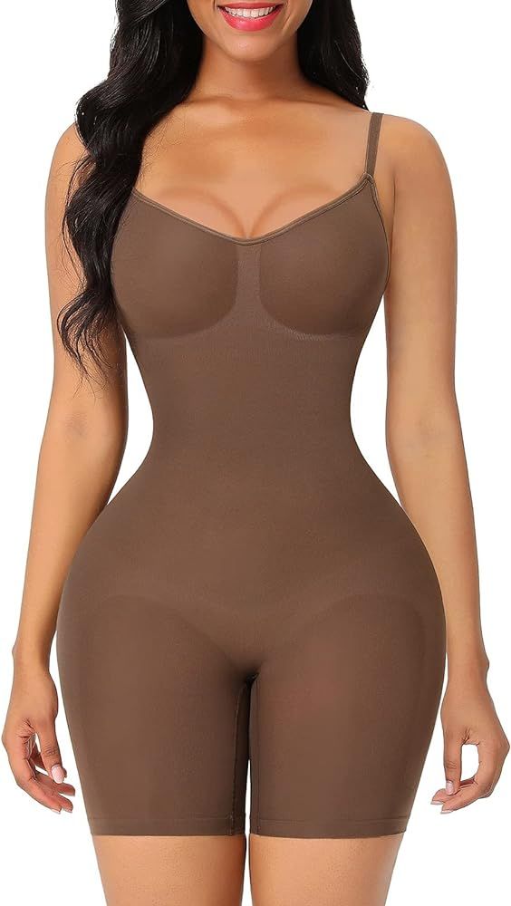 Shapewear Bodysuit Tummy Control Shaper for Women Seamless Butt Lifter Thigh Slimmer Body Shaper | Amazon (US)