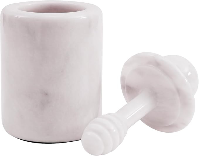 Radicaln Marble Honey Pot 5.5'' Inches White Handmade Honey Jar with Dipper and Lid - Honey Dispe... | Amazon (US)