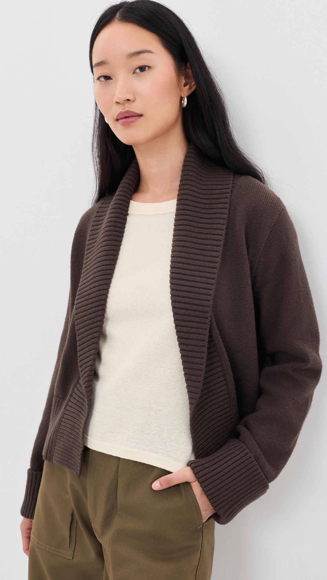 Splendid Aria Sweater Open Jacket Java XS | Shopbop