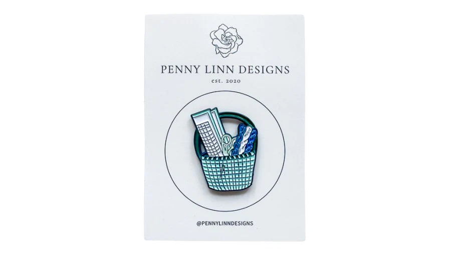 Needlepoint Basket Needleminder | Penny Linn Designs