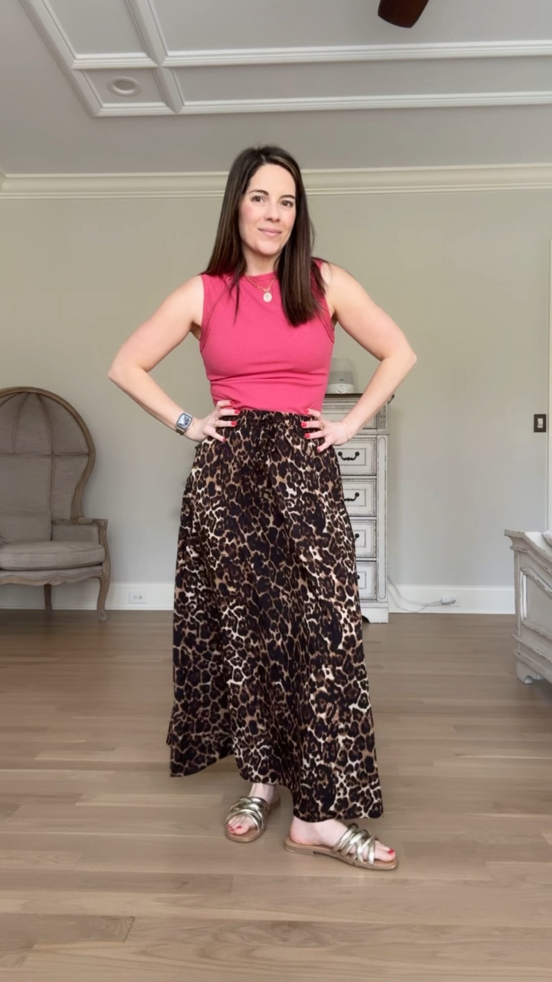 Small top
Medium Skirt-runs small so size up one
Shoes -old 