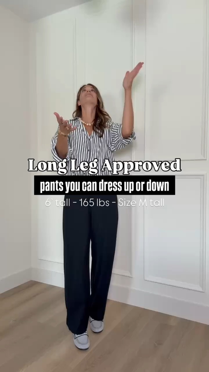 These are the Amazon pants I keep recommending because they’re actually long enough for tall girls. The drapey fabric makes them easy to dress up for work or style casually with sneakers and a tee, so you’ll get so much wear out of them.

Size M tall

Tall girl outfits, Amazon pants, Long inseam pants, Tall friendly clothing, Wide leg pants, Office outfit ideas, Casual outfit ideas, Work pants, Everyday style, 6 foot style, Affordable fashion, StangandCo

#LTKootd #LTKWorkwear #LTKTall