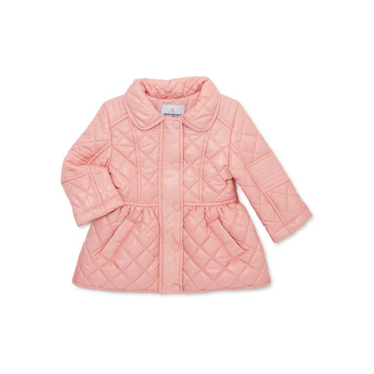 Urban Republic Toddler Girls Quilted Barn Jacket, Sizes 12M-5T | Walmart (US)