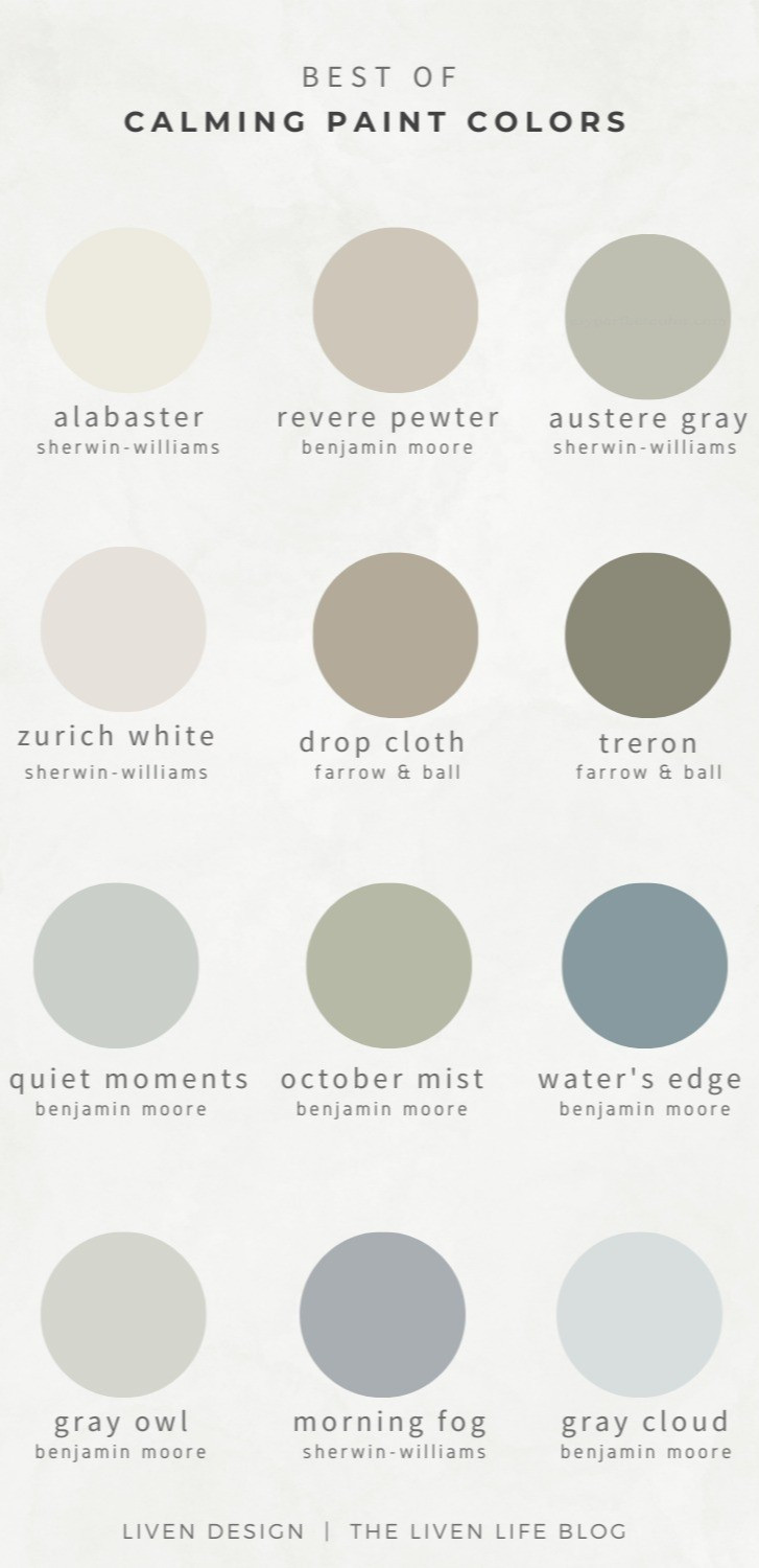 Calming paint colors. Samplize paint samples. Benjamin Moore paint. Sherwin Williams. Home DIY. Interior design 

#LTKSeasonal #LTKSaleAlert #LTKHome