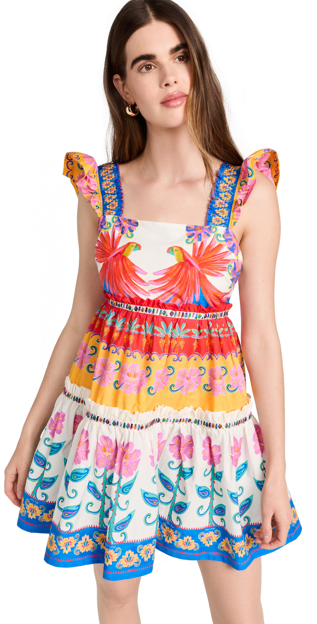 FARM Rio Vivid Garden Off White Mini Dress | Shopbop | Shopbop