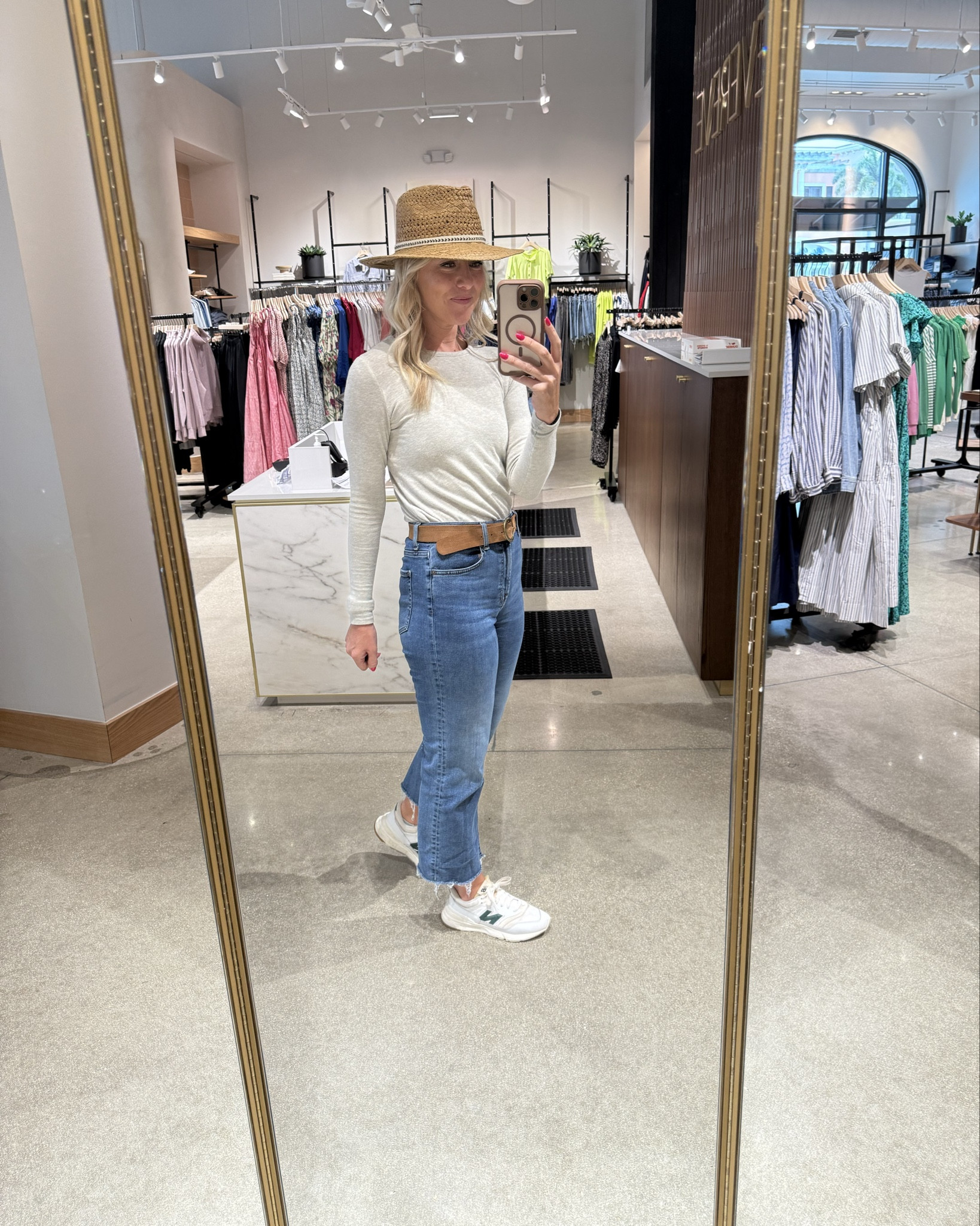 Forever trying to be a hat person. 

#LTKSpringSale #LTKOver40