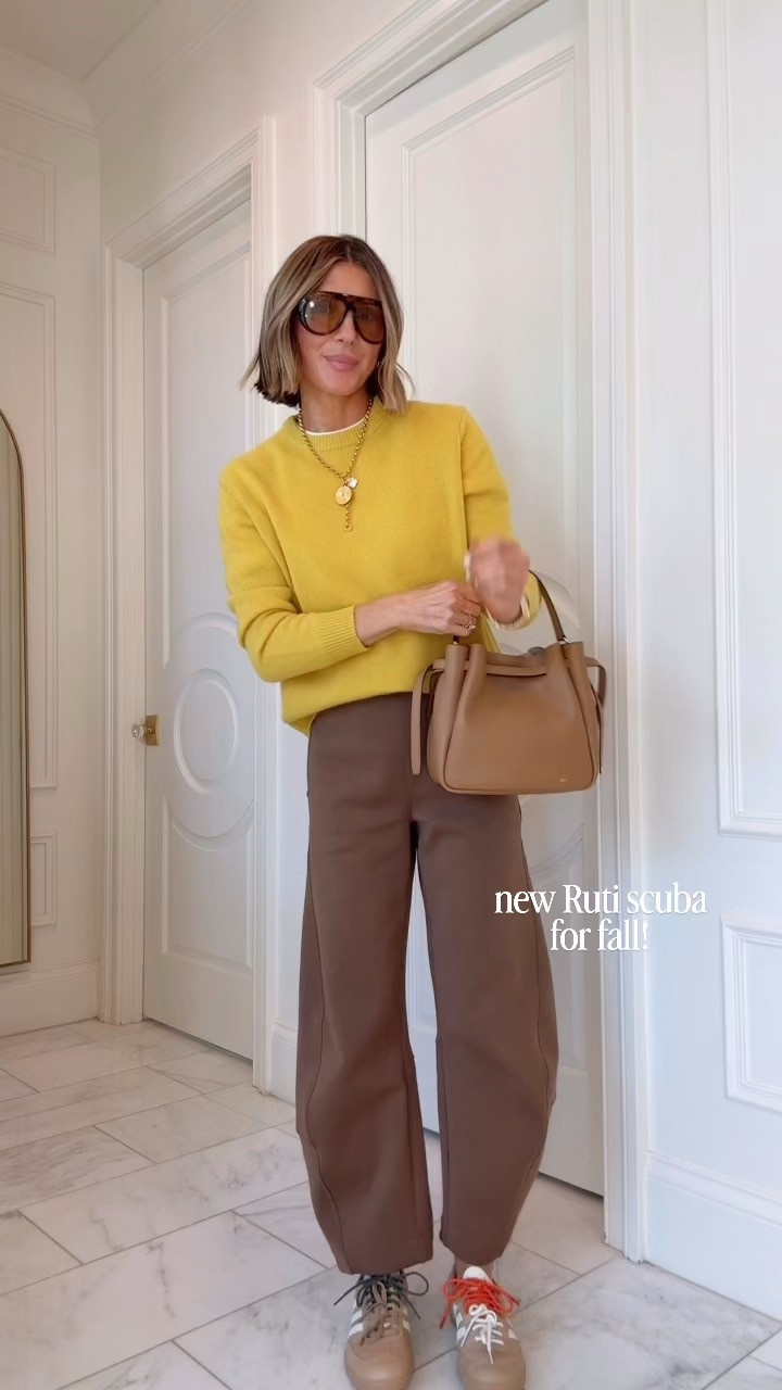 New Ruti scuba for fall! These pants went viral and now they’re available in a super comfy material. I’m 5’7 wearing size 4 (I sized up one size)!

#LTKootd #LTKSeasonal
