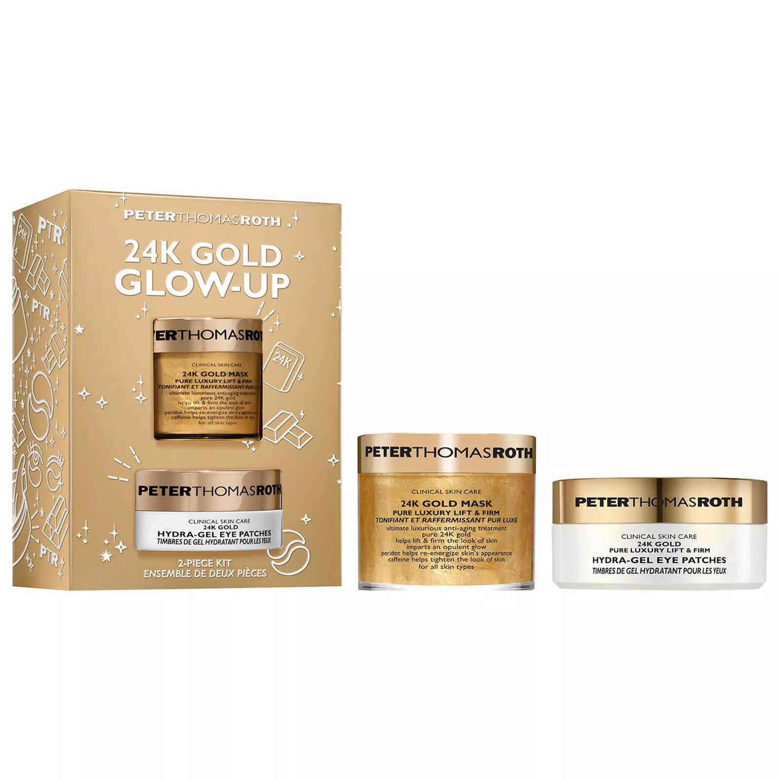 Peter Thomas Roth 24K Gold 2-Piece Mini Brightening & Anti-Aging Skincare Set, None | Kohl's