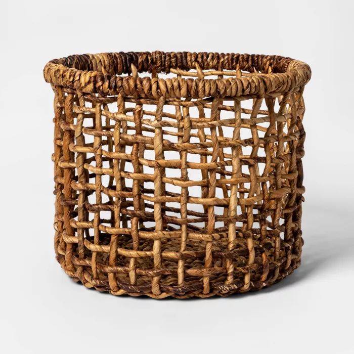 Banana Bark Round Open Weave Basket Natural - Opalhouse™ | Target