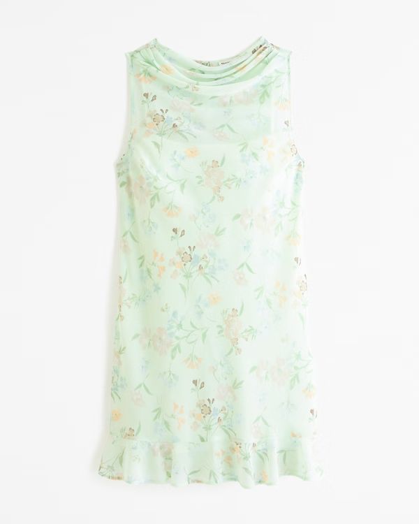 light green floral | Abercrombie & Fitch (US)