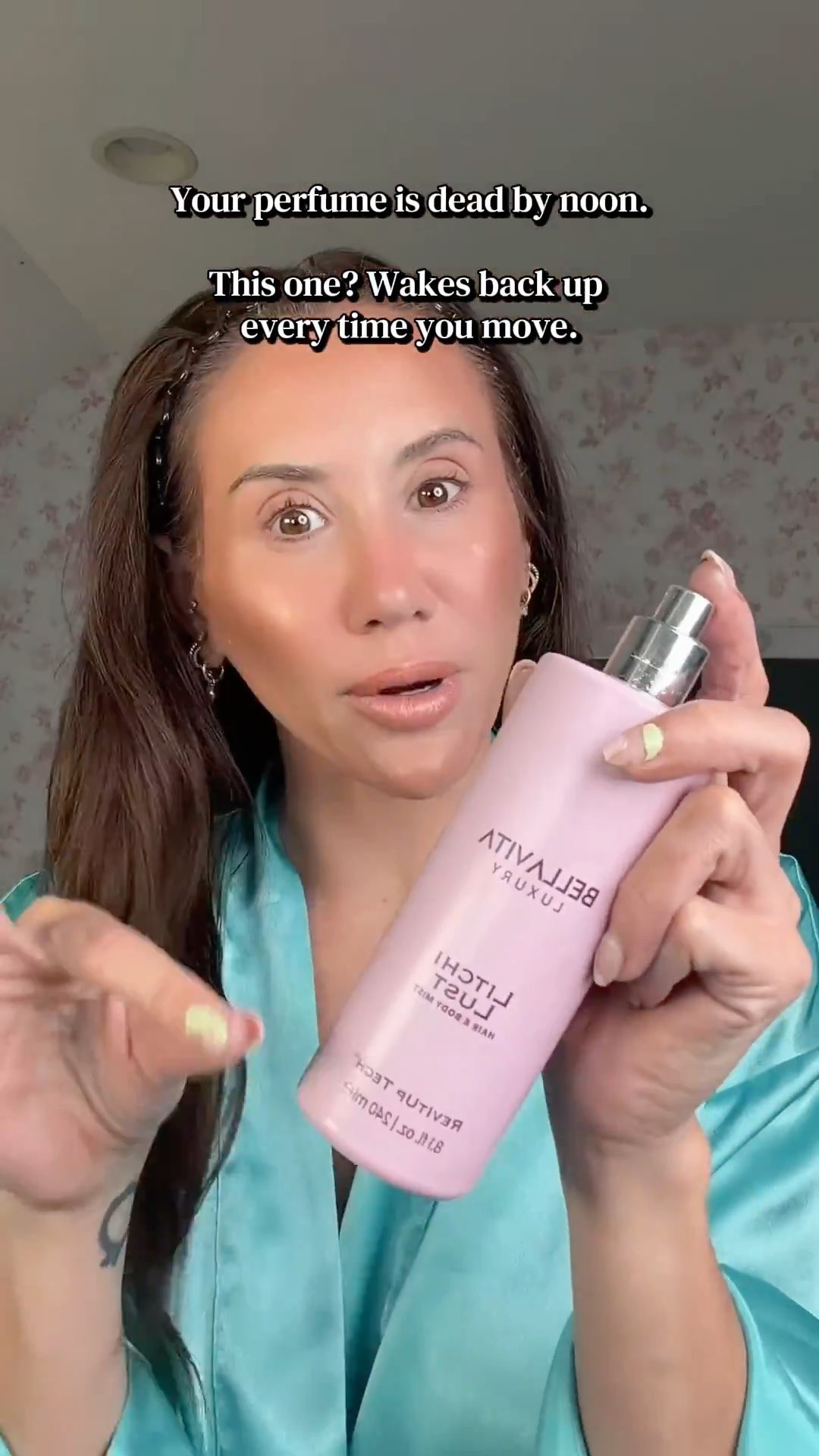 a juicy tropical hair and body mist that reactivates every time you move. lychee rhubarb bergamot and grapefruit on top rose peony and caramel in the heart and vanilla amber musk and vetiver at the base. alcohol free lightweight and works on hair and body.
#bellavita #bodymist #hairandbodymist #fragrance #summerfragrance

bella vita litchi lust hair and body mist
alcohol free body mist that lasts all day and reactivates with touch
juicy tropical body mist for women that smells amazing
hair and body mist with lychee and vanilla scent
bella vita litchi lust review
lightweight body mist that works on hair and skin 

 #LTKBeauty