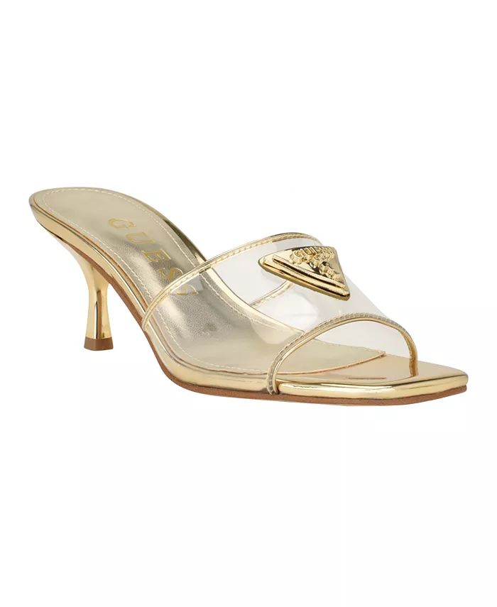 Women's Lusie Slip On Kitten Heel Fashion Dress Sandals | Macy's