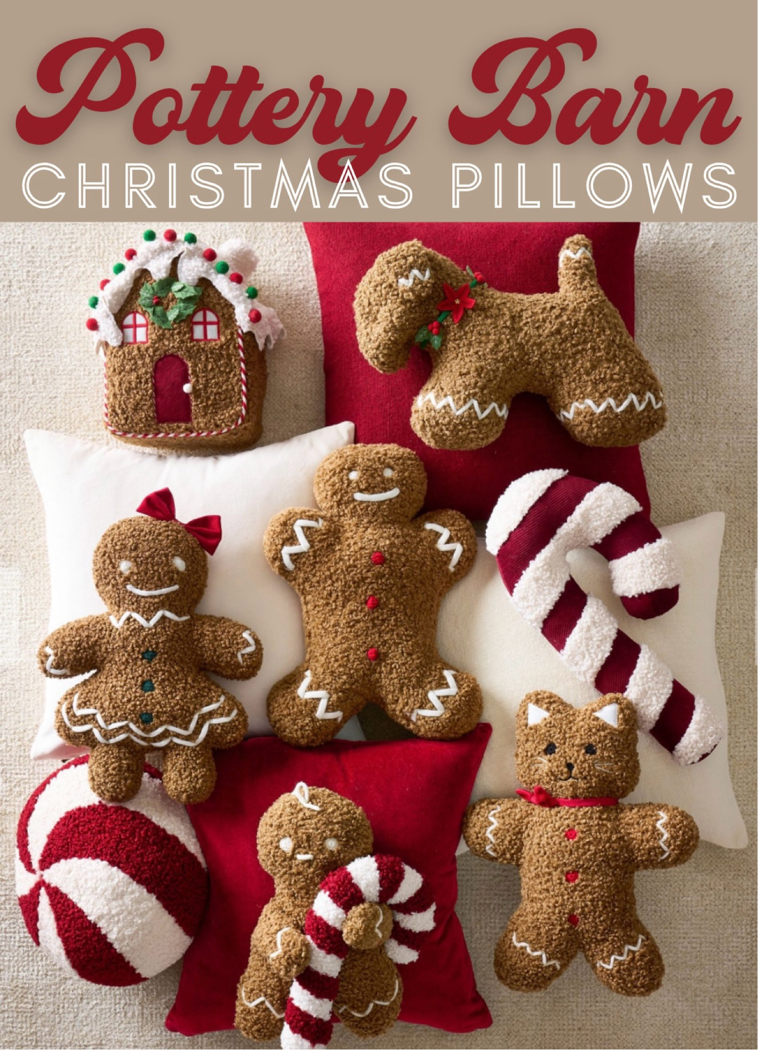 Pottery Barn Gingerbread Christmas Pillows!!!!!😍😍

#LTKHoliday #LTKHome #LTKSeasonal