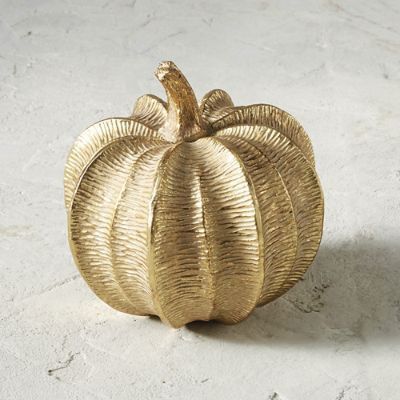 Textured Gold Pumpkin | Frontgate | Frontgate