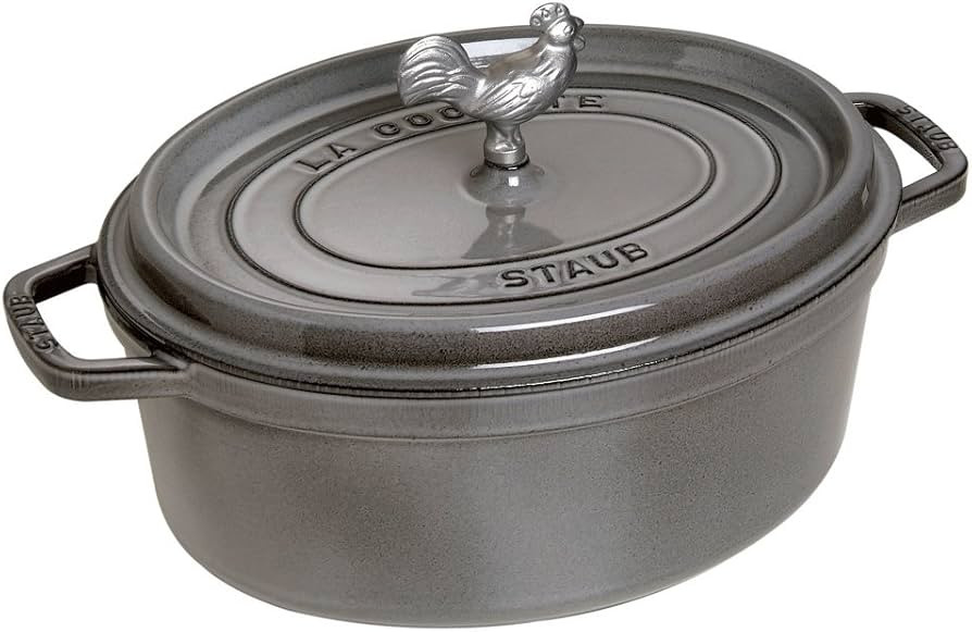 Staub Coq au Vin Cocotte, 5.75 Quart, Graphite Grey | Amazon (US)