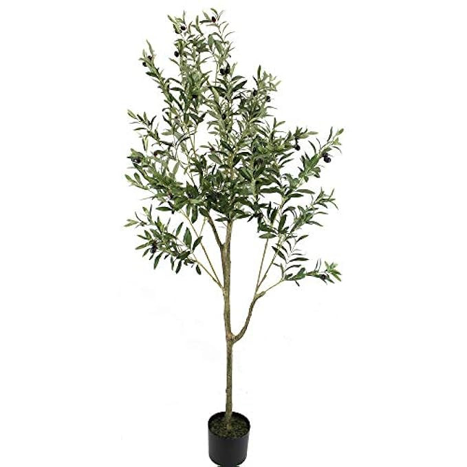 UNIQUE FOREST ARTS 6-Feet Olive Silk Tree,Artificial Silk Plant,Artificial Tree Green (6-Feet Olive  | Amazon (US)