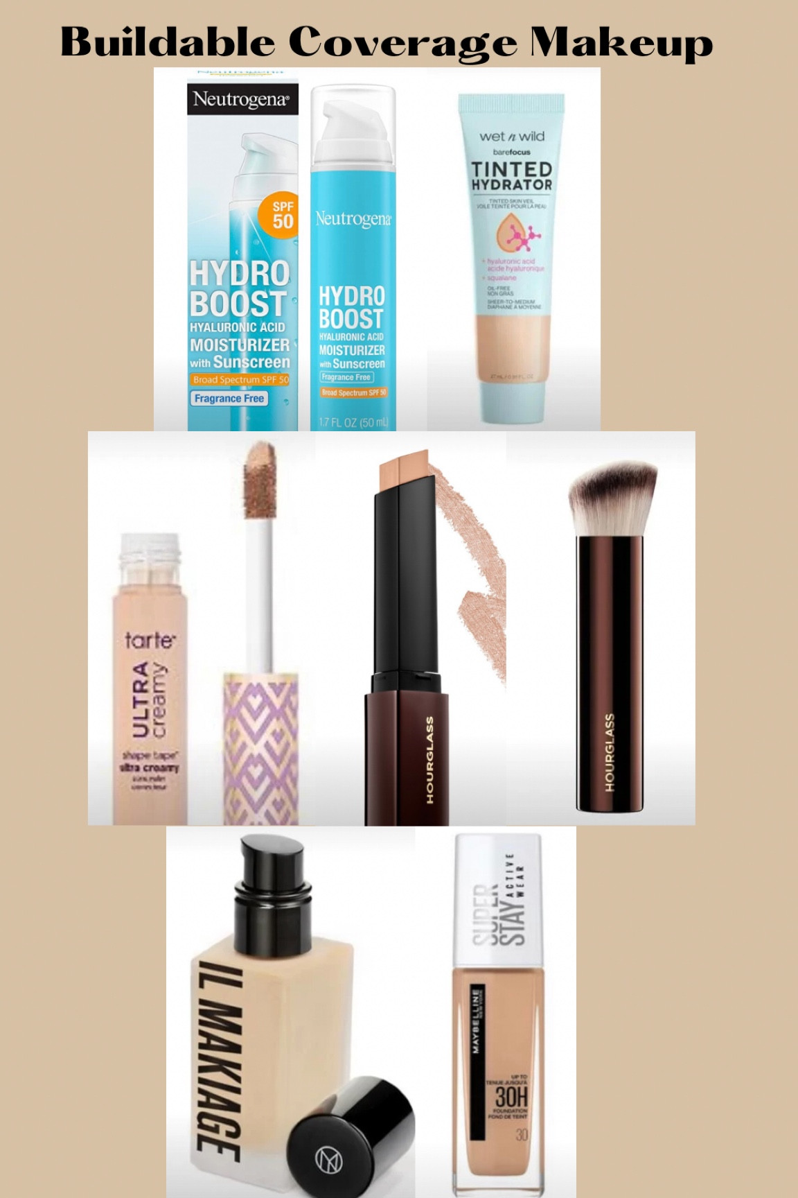 What I use on my face-I’m over 50 with heavily pigmented, drier skin. These products are part of my buildable coverage makeup routine. #over50women #makeupover50 #over50beauty @neutrogena @wetandwild @tarte @vanishhourglass @ilmakiage @maybellinesuperstay

#LTKbeauty #LTKFind #LTKunder50