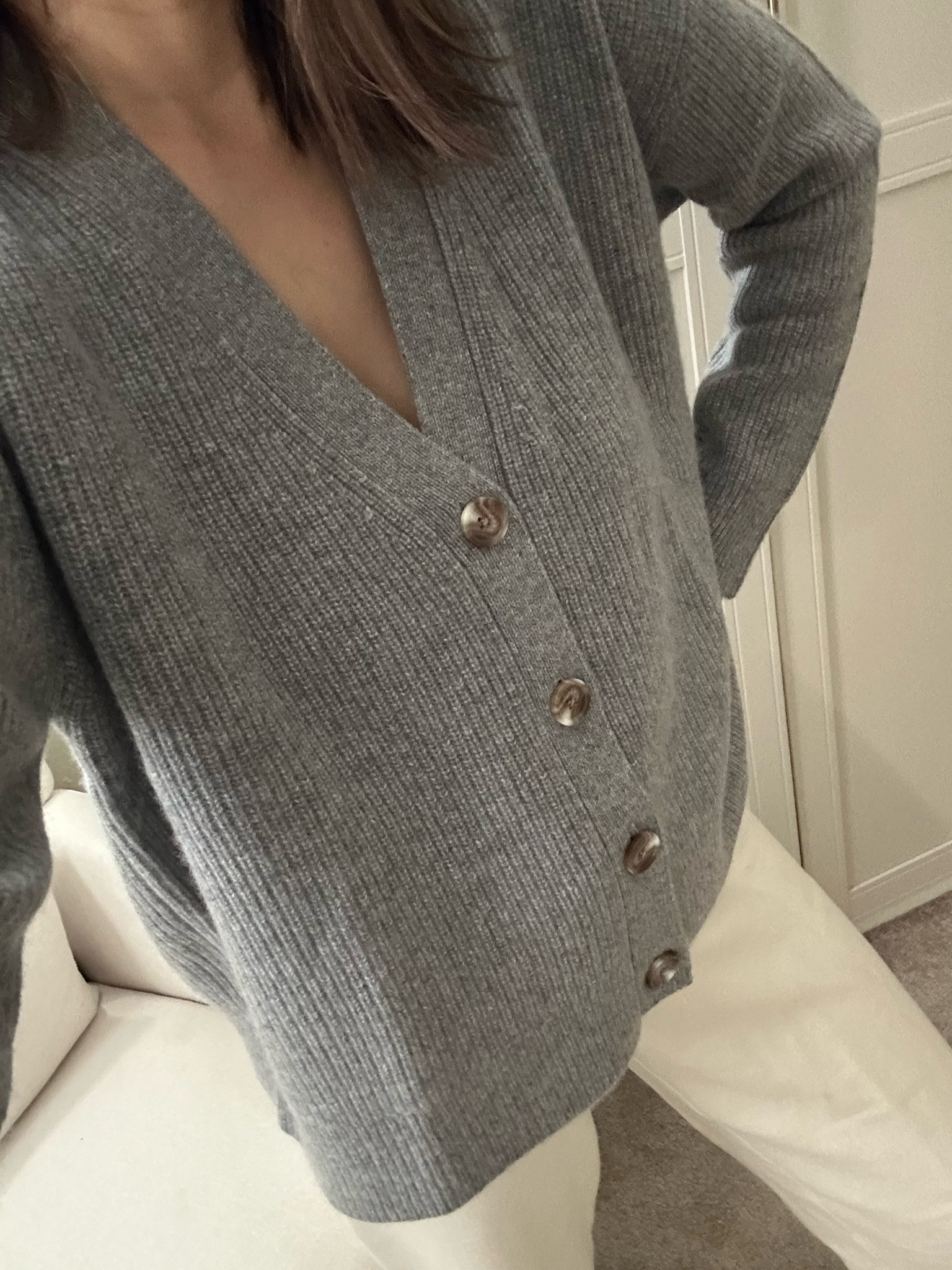 Ends tonight - $30 off this cashmere cardigan from quince. Wearing xs - runs very oversized. Final sale 

Nursing/maternity friendly 

#LTKBump #LTKCyberWeek #LTKFindsUnder100