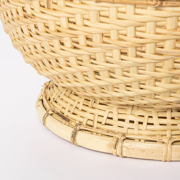 5" x 10" Round Bamboo Woven Bowl Natural - Threshold™ designed with Studio McGee | Target