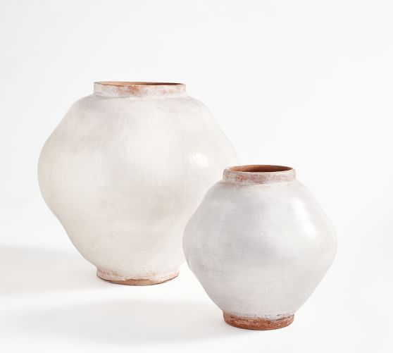 Handcrafted Glazed Terracotta Vases | Pottery Barn (US)