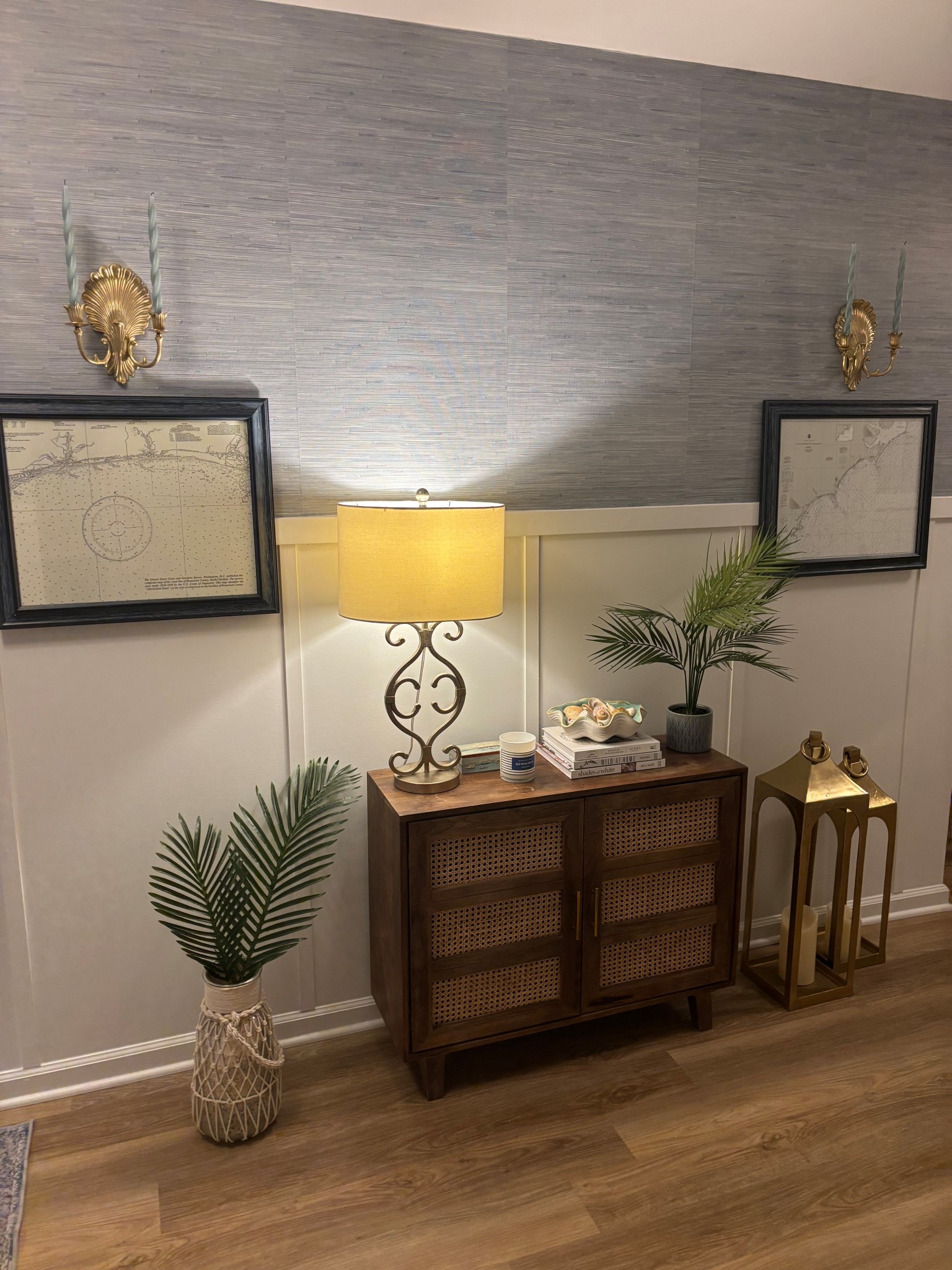 This peel and stick faux grasscloth was so easy and forgiving, giving me just the right about of color and texture for my long entryway. 

#LTKFamily #LTKHome