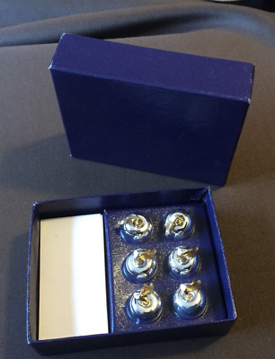 Set of 6 silver plated Apple shaped place settings with card  | eBay | eBay UK