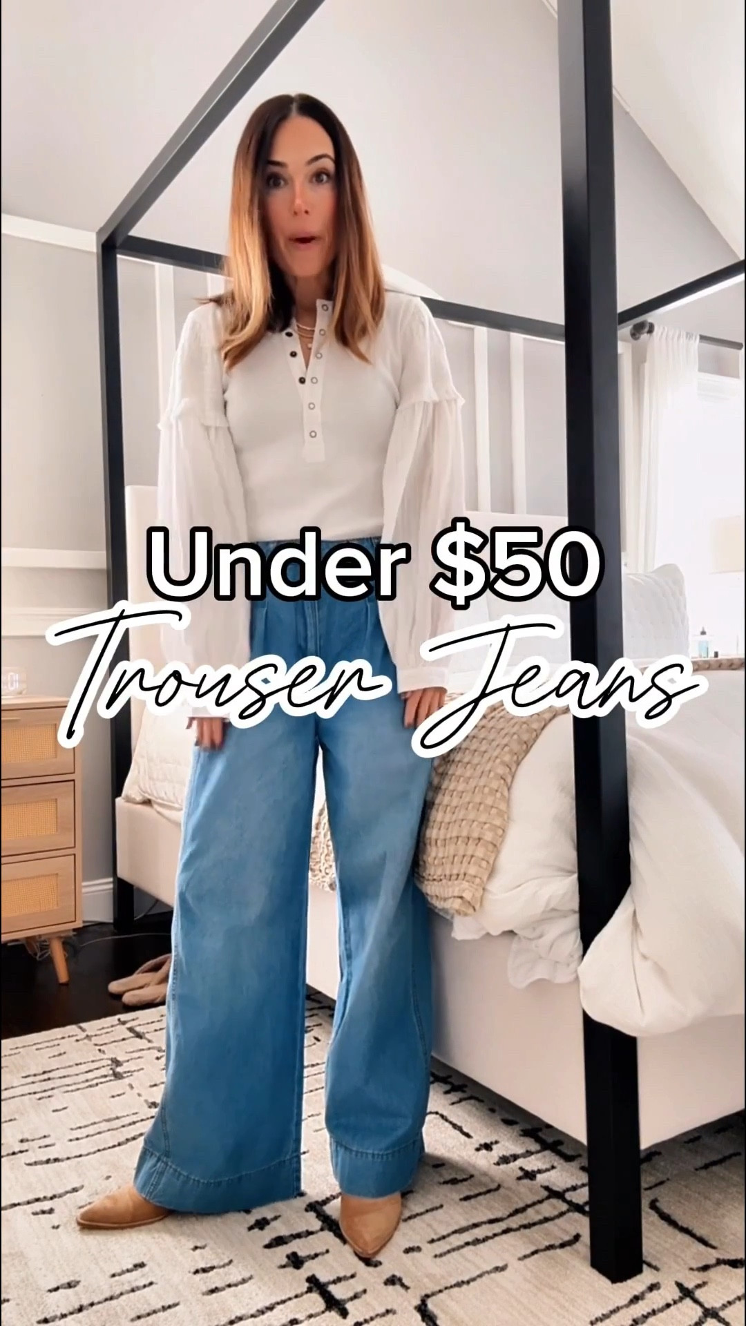 Cutest pants for work or teaching. Also available in black and ton of other washes! Can size down but they have an adjustable waist 👌🏻 

#LTKootd #LTKOver40 #LTKSeasonal