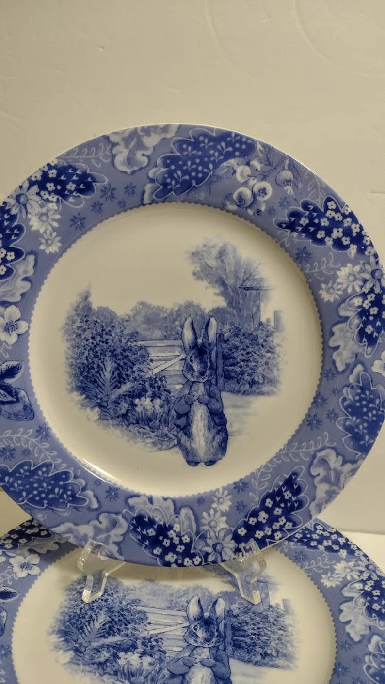 ONE Plate Beatrix Potter Peter Rabbit Bunny Easter Frederick Warne Salad Plate 8 Cake Stand Egg H... | Etsy (US)