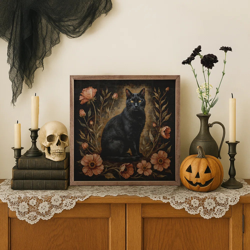 Floral Autumn Cat | Wayfair North America