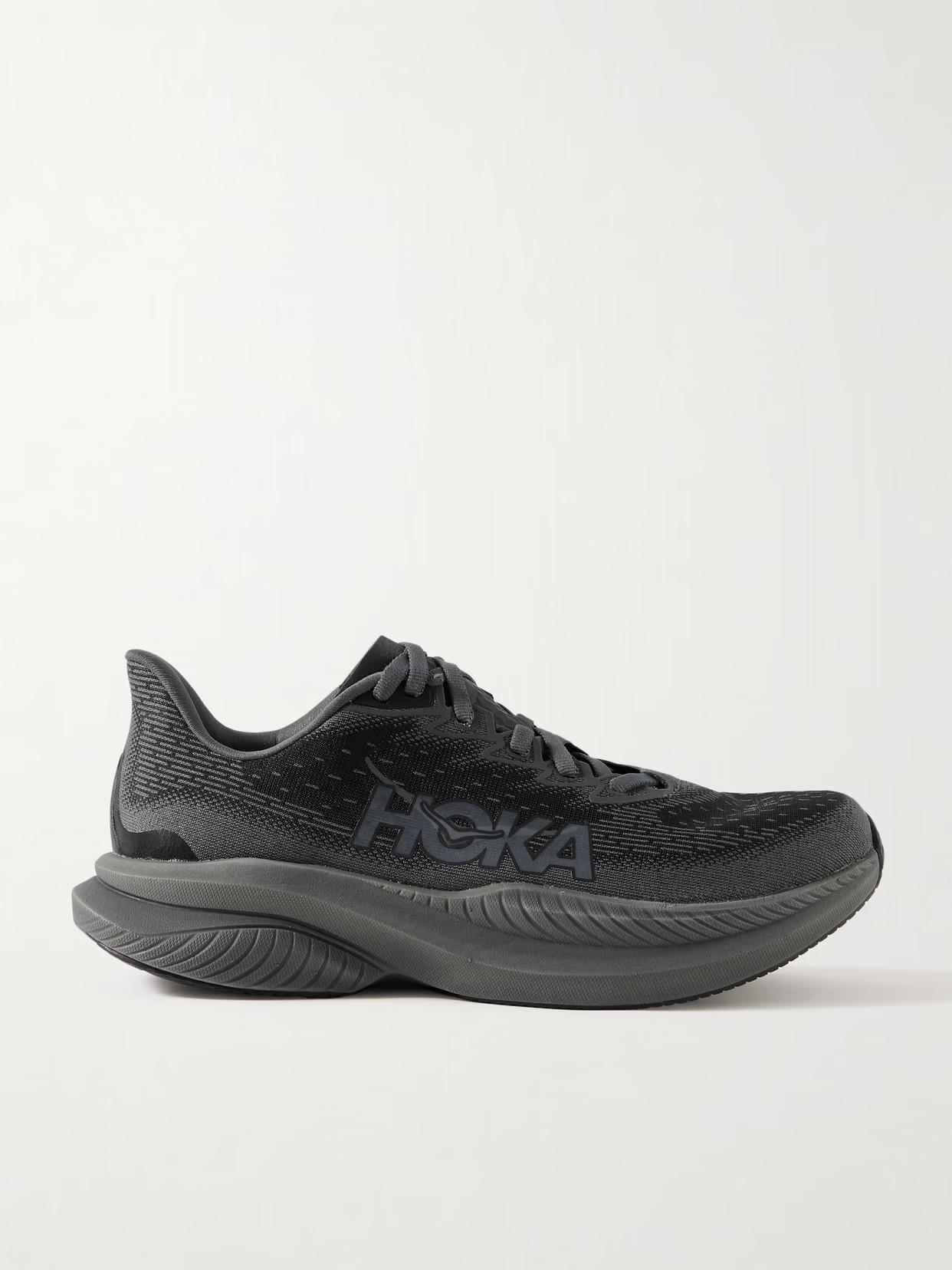 Hoka - Mach 6 Mesh Sneakers - Black | NET-A-PORTER (US)