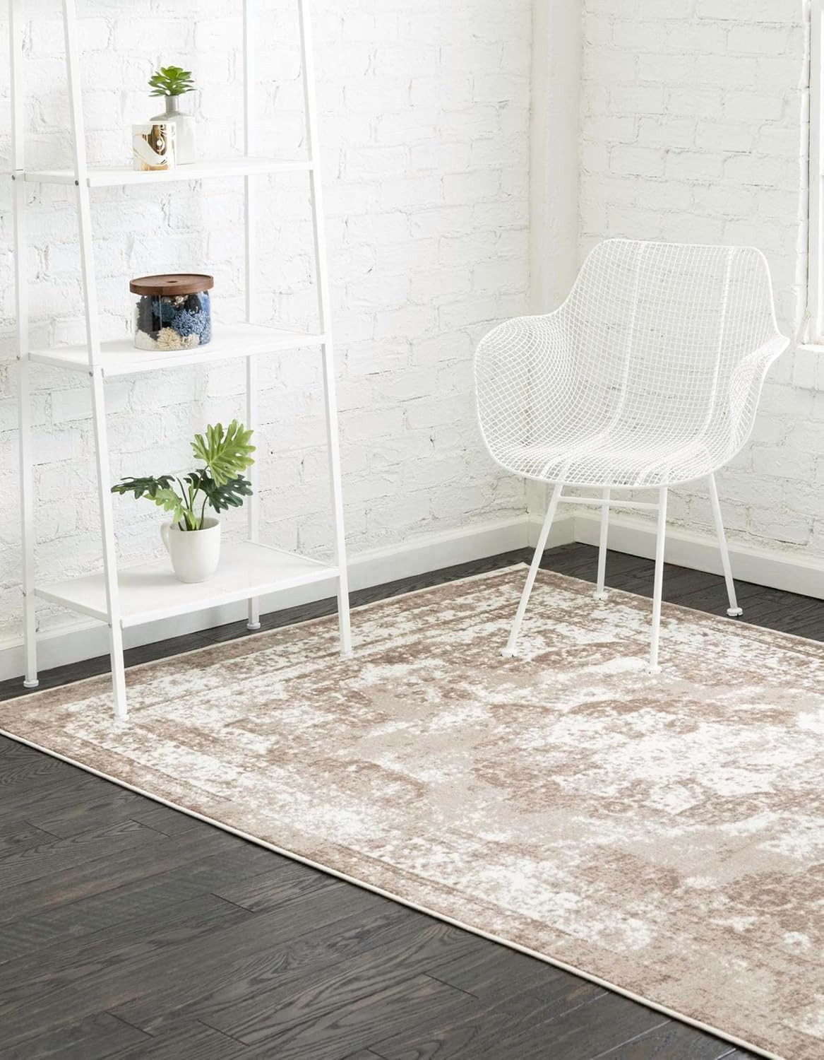 Unique Loom Sofia Collection Area Rug - Salle Garnier (9' x 12' Rectangle, Beige/ Ivory) | Amazon (US)