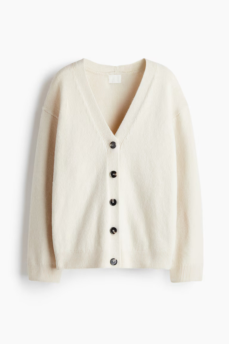 H & M - Knit Cardigan - Beige | H&M (US, CA, MX)