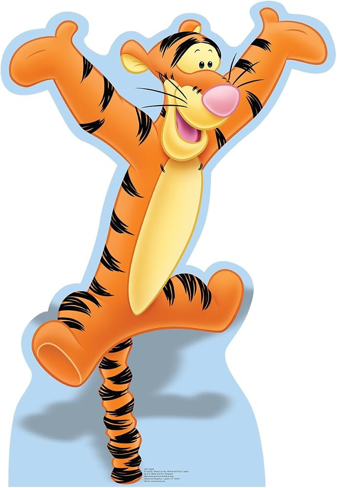 Cardboard People Tigger Life Size Cardboard Cutout Standup - Disney's Winnie The Pooh | Amazon (US)