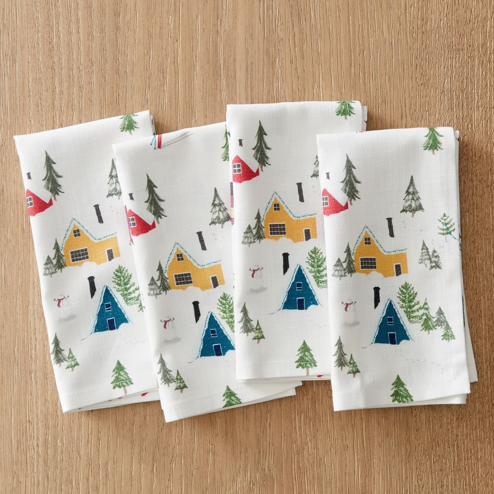 Holiday Scene Table Linens | West Elm (US)