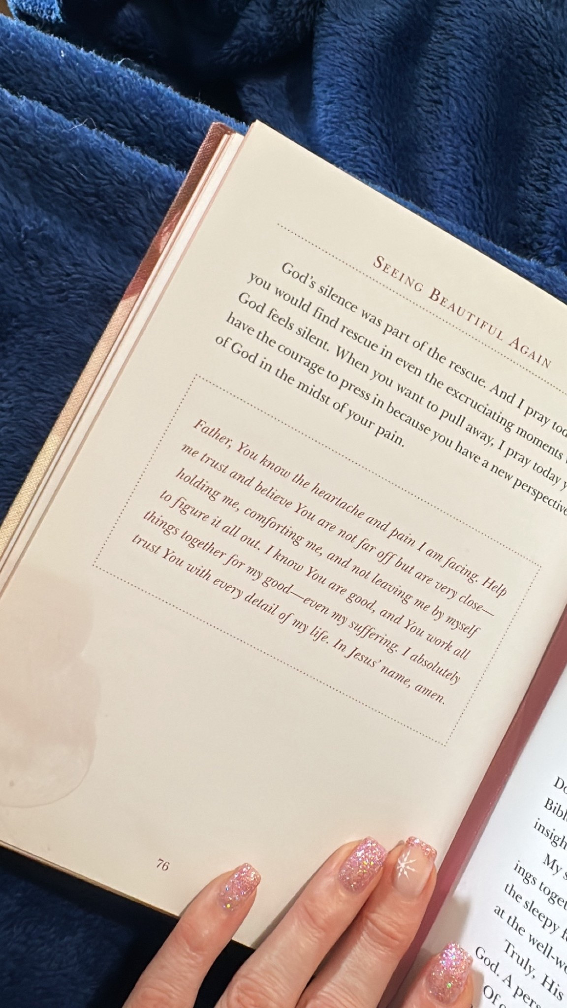 A book I started reading at the beginning of the new year called Seeing Beautiful Again has been a great reminder for me that even when I go through painful experiences, even when my health was failing me, God was with me and he can make beauty from the pain 

#LTKFindsUnder50 #LTKselfcare #LTKmorningroutine