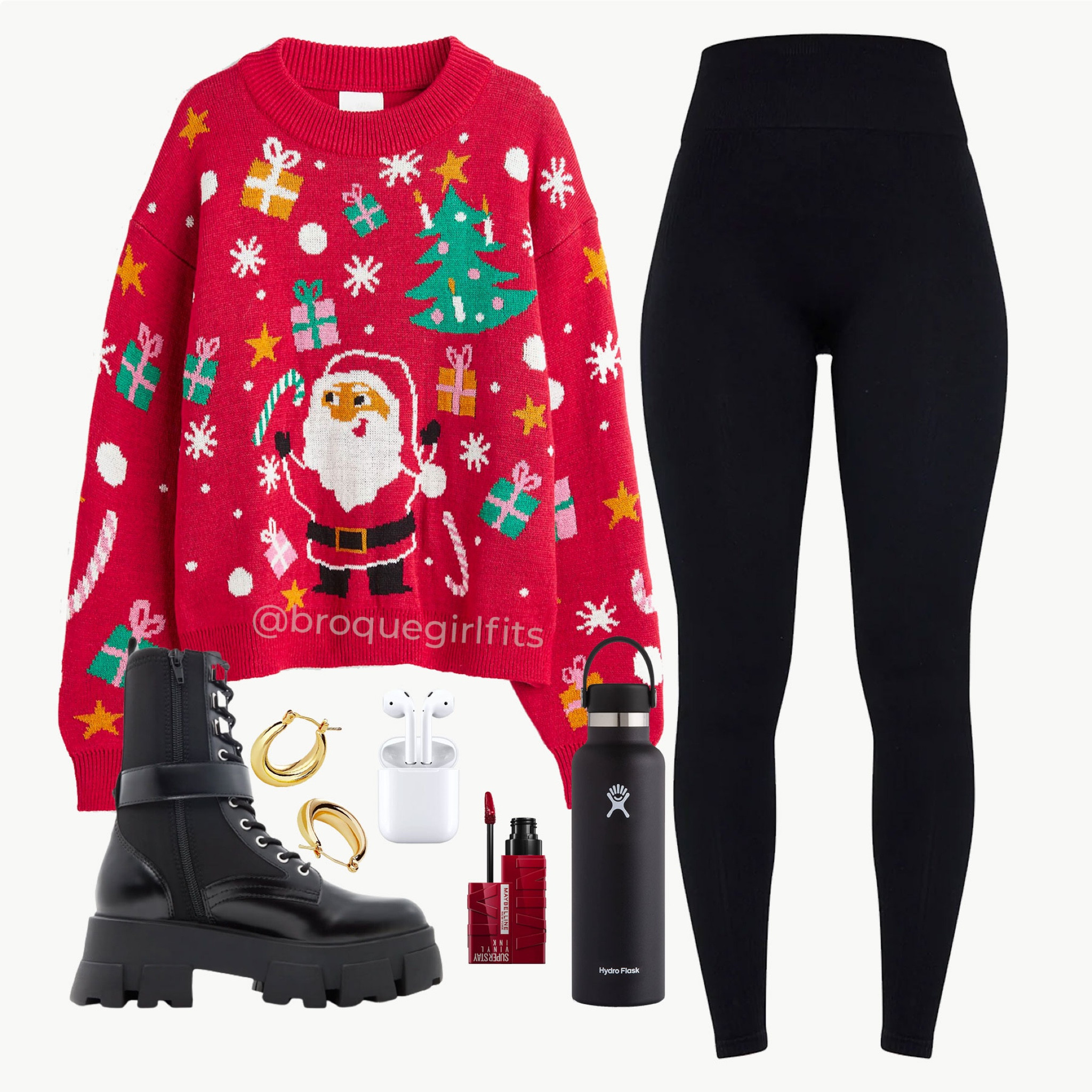 Ugly Christmas sweater party fit💚
#outfitinspo #stylefinds

#LTKHoliday #LTKfit #LTKSeasonal